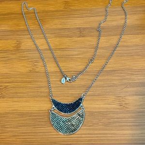 Necklace: pendant, long chain